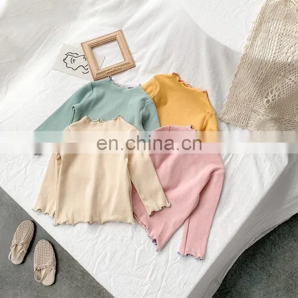2020 Children's Wear Underwear Autumn Long Sleeve T-shirt With Good Elastic More Color Can Choose