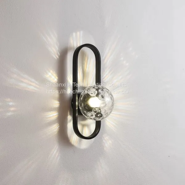 Wall Lamp Led Indoor Moon Wandlamp Bedroom Bedside Aisle Decor Wall Lights Black Gold Modern Home Lighting E27 photo-3