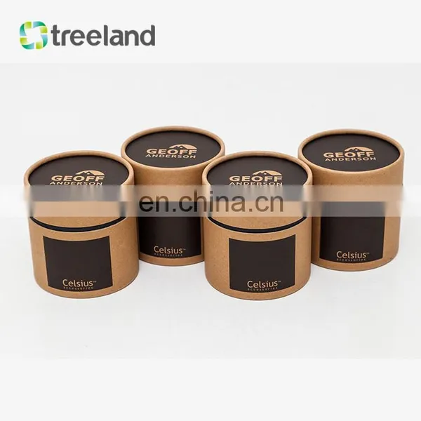 Bio-friendly Accessory Box Custom Kraft Paper Tube Brown Cardboard Tube Packaging photo-3