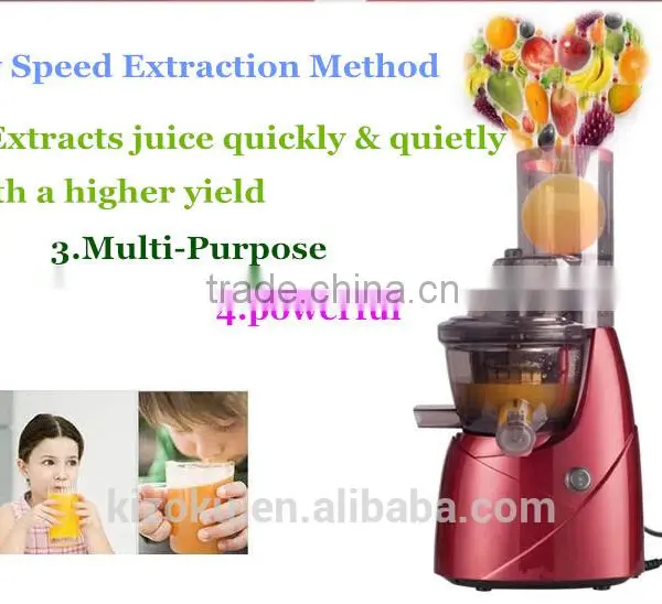 Whole Apple Feed Mouth Slow Juicer/Stainless Steel Pomegranate Juicing as See on TV photo-4
