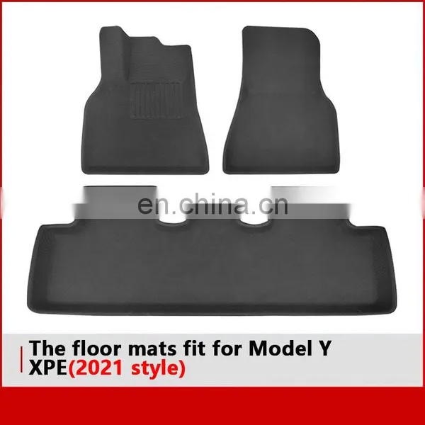 2021 Style 3D Floor Mats for Tesla Model y Car Parts Easy to Wash photo-2