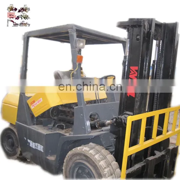 Used Japan Made TCM 5ton Forklift, TCM FD50 Diesel Forklift for Warehouse Price Low on Sale in Shanghai