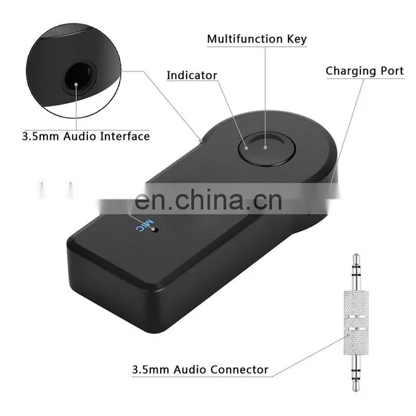 2 in 1 Wireless Btt 4.1 Receiver Transmitter Adapter 3.5mm Jack For Car Music Audio Aux A2dp Headphone Reciever Handsfree photo-3