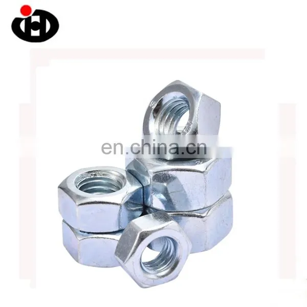 High Tensile JINGHONG DIN 934 Hex Zinc Plated Nuts photo-2