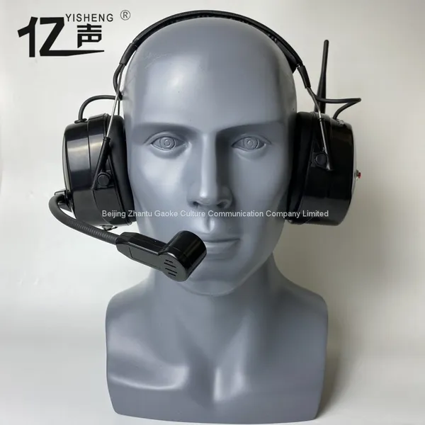 Hands-free Two-way Voice CommunicationsFull Duplex Wireless Noise Reduction Intercom Headset“YISHENG” YS-QSG-9PS Series Lightweight photo-3