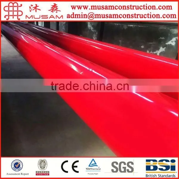 Red Lacquer Grooved Steel Pipe Powder Coated for Fire Protection Service photo-3