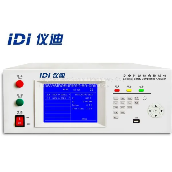 YIDI MN427XAH Electrical Safety Compliance Analyzer Insulation Resistance hipot tester withstand voltage ground bond leakage current tester