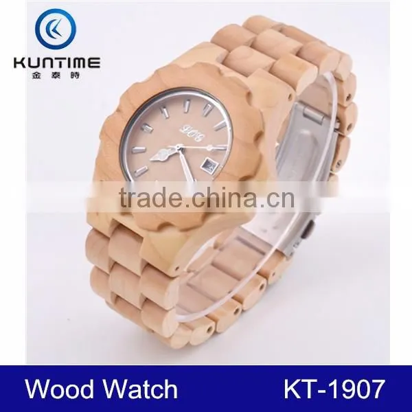 2015 Wholesale Wood Watch Vogue Wrist Wooden Watch for Men and Women With Customized Logo photo-4