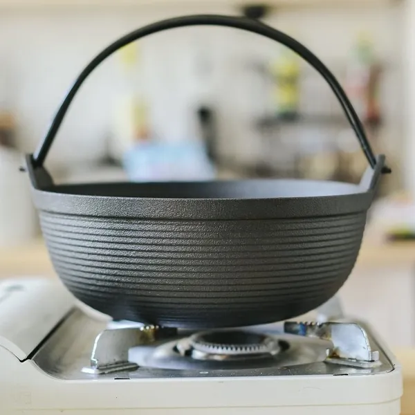 Japanese Style Single Serving Shabu Pot Pan Hot Pot Sukiyaki Pan Irori Nabe Pot With Wooden Lid and Cooking Stove photo-3
