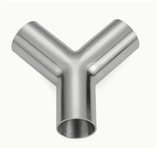 304 316L Stainless Steel Welding Hygienic Sanitary 3 Way Tee Y Type Pipe Fitting photo-4