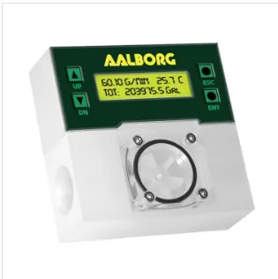 AALBORG Gear Wheel Flow Meter PWE04P‑ELN‑A2 Industrial Liquid Flow Measuring Device