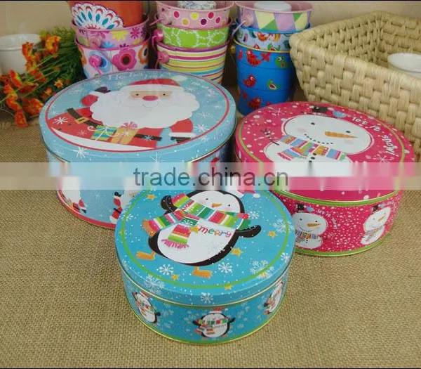 Round Metal Gift Tin Box photo-5