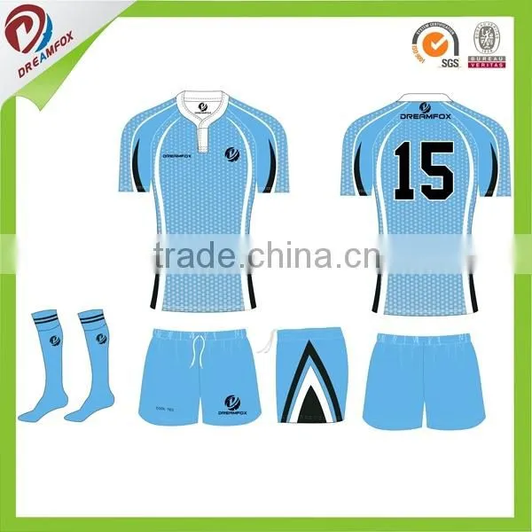 Latest Short Sleeve Rugby Jersey Sublimation Cheap Custom Rugby Jersey photo-6