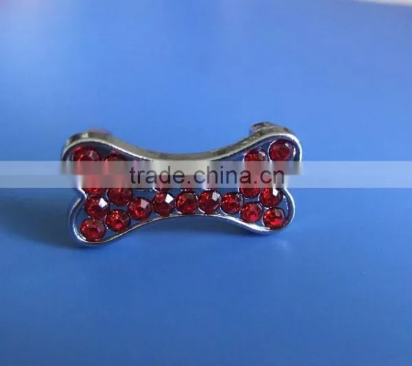 Zinc Alloy Metal Diamante Bone Shape Charms With 10mm Inner Hole Size photo-3