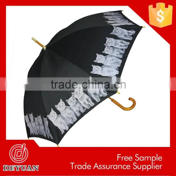 Latest Fashion Dresses Custom Straight Deluxe Wooden Umbrella photo-2
