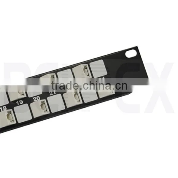 19" Fiber Optic Patch Panel UTP 24 Port RJ45 Cat6 Patch Panel photo-4