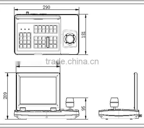 Easy Operate PTZ Keyboard Controller Joystick TFT LCD Keyboard CCTV PTZ Controller photo-4