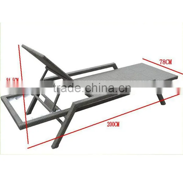 New Model Sofa Bed Outdoor Aluminum Folding Beach Luxury Lounge Chair photo-6