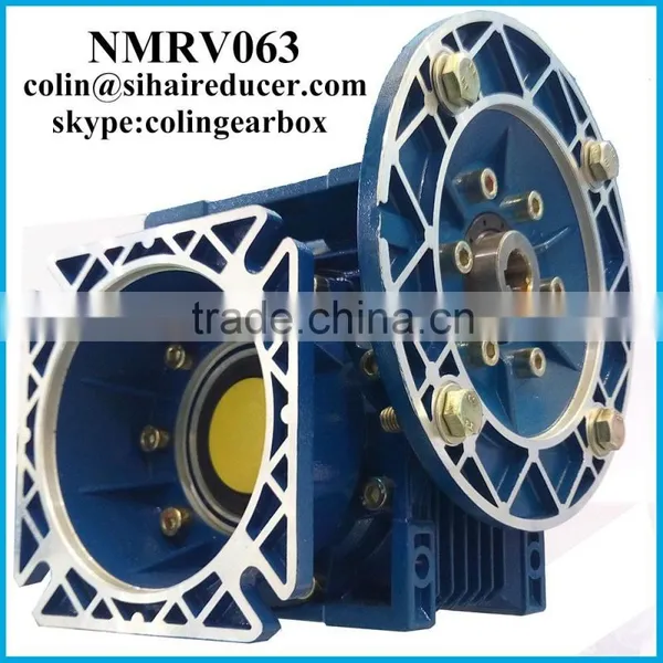 NMRV063 Aluminum Reducer Input Output Flange, Electric Gearmotor photo-2