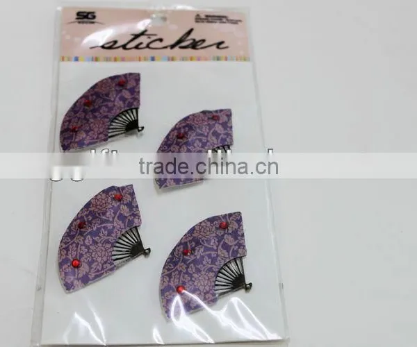 3D Handmade Sticker Golden Trims Stickers