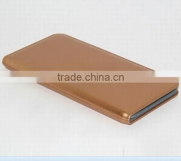 AWC455 8000mAh Leather Built In Input and Output Cable Power Bank Mobile Power Pack photo-4