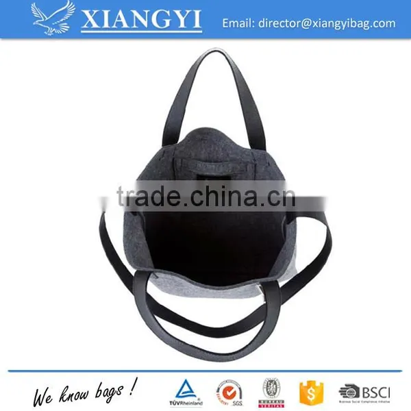 Customized High Quality Felt Shopping Handbag Tote Shopping Bag With Shoulder Strap Supplier's Choice photo-2