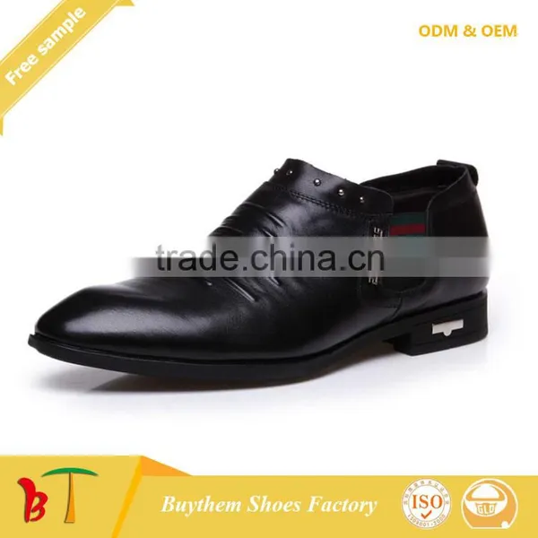 Guangzhou Genuine Leather Flat Men Shoes for Sale photo-5