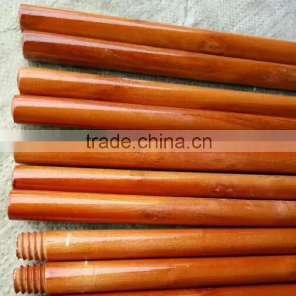 Hot Selling Handle With Varnished Wooden Broom Stick Mop Rod photo-2