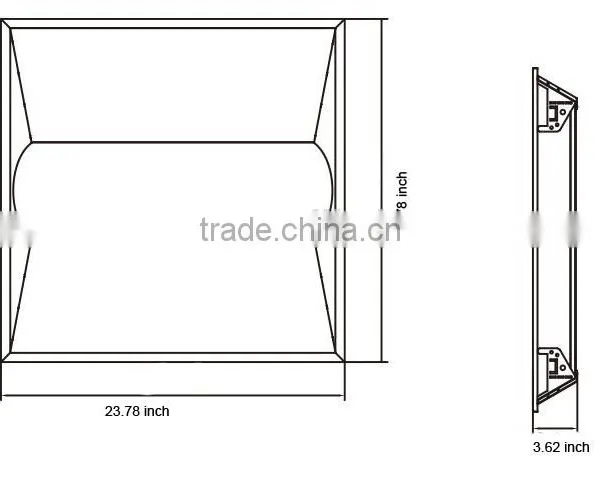 DLC and UL Listed 2x2 LED Troffer Light Direct Lit Troffer Light 18W 4000K Natural White Dimmable LED Troffer photo-3