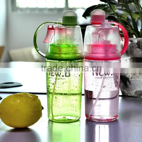 400ML Fashion Design BPA Free Plastic Water Bottle With Spray photo-4