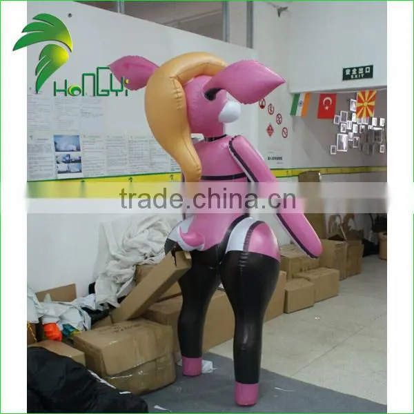 Soft PVC0.4 Lovely Inflatable Rabbit / Bunny Girl / Inflatable Bunny photo-5