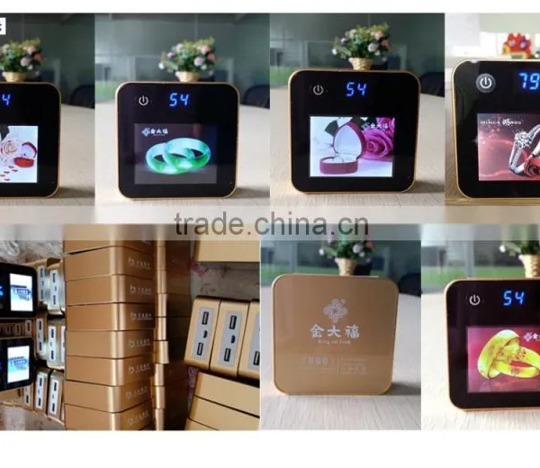 High End Promotion Gift Powerbank Usb Charger With 40 Pages Auto Sliding LED Advertising Poster, Custom Logo Available photo-4