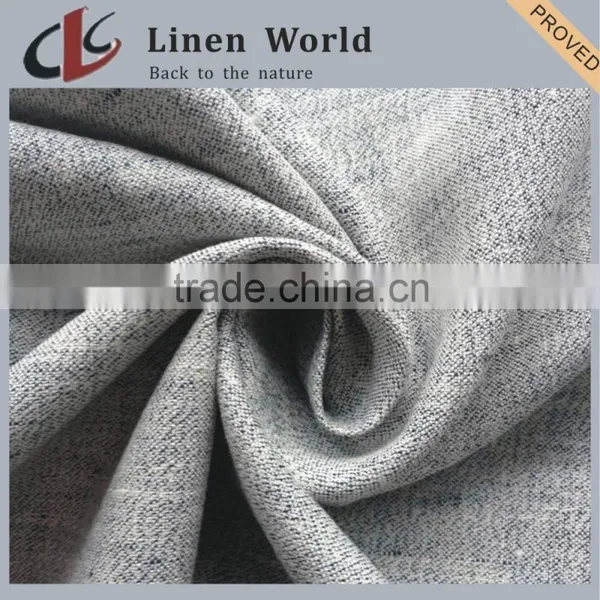 10S High Quality Plain Dyed Linen Viscose Blend Fabric