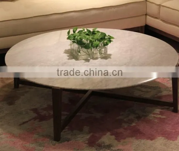 Modern Style Marble Wood Coffee Table (T-85A+B+C) photo-2