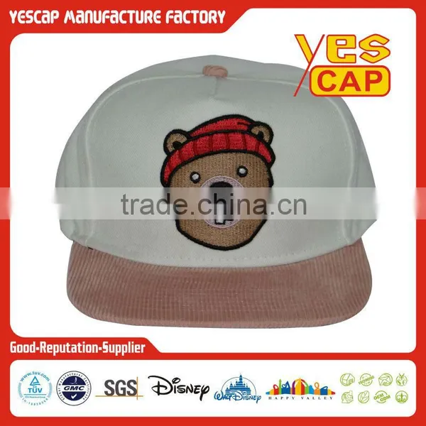 Embroidery Flat Bill Snapback Hats