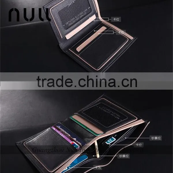 Durable Inner Design Fashion Bilfold Handmade Wallet Brand Wallet for Men