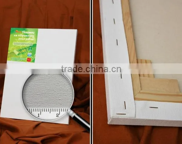 Stretched Canvas Framed Cotton Small Grain 220 gm