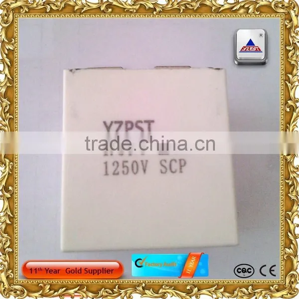 White Plastic Shell Filled With Solidified Epoxy Resin Capacitors photo-2