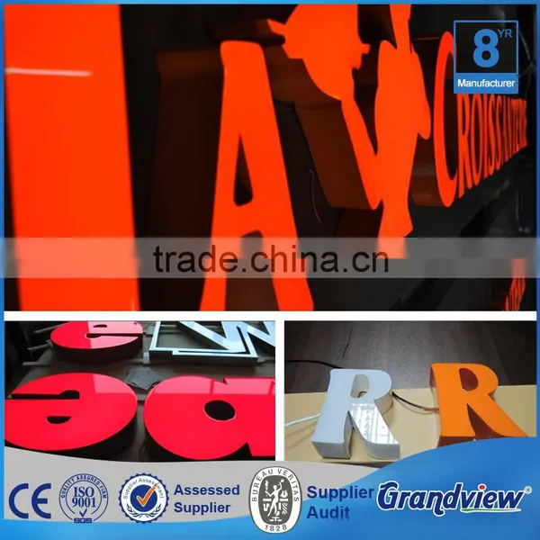 Custom Brand Logo Epoxy Resin Front-lit Advertising Outdoor Sign Letter photo-4