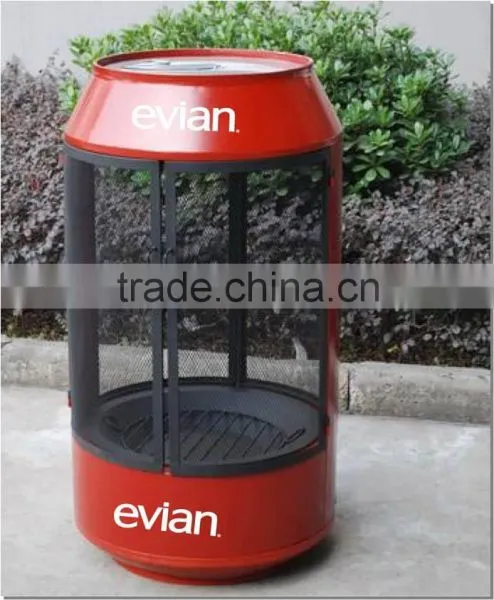 2015 New Collection Outdoor Can Fire Pit Iron Fire Pit With Water Transfer Paint photo-4