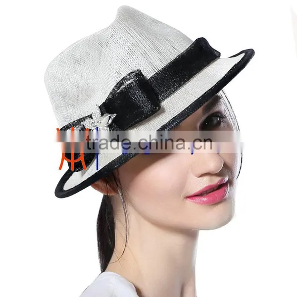 New Hat Accessories Sinamay Lady Hat Wholesale China