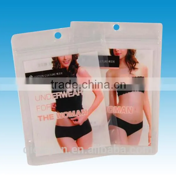 Plastic Hanger Garment Underwear Clothes Packaging PP Bags