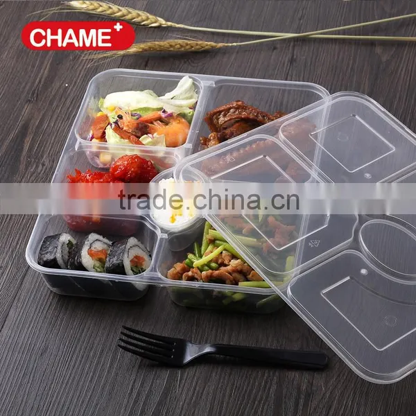 Best Selling Stackable 3 Compartment Plastic Meal Prep Container photo-4