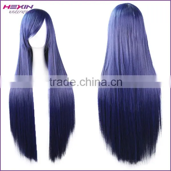 80cm Grey Extra Long Straight Wigs Synthetic Wig Quality Choice photo-6