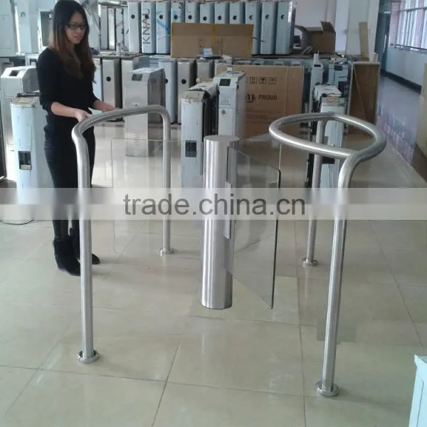 Butterfly Rotating Gate / Round Column / Glass Wing / CE Certification photo-4