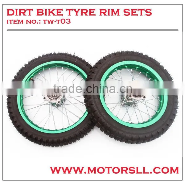 Pit Bike Motorcycle Tire Sets With Rim photo-3