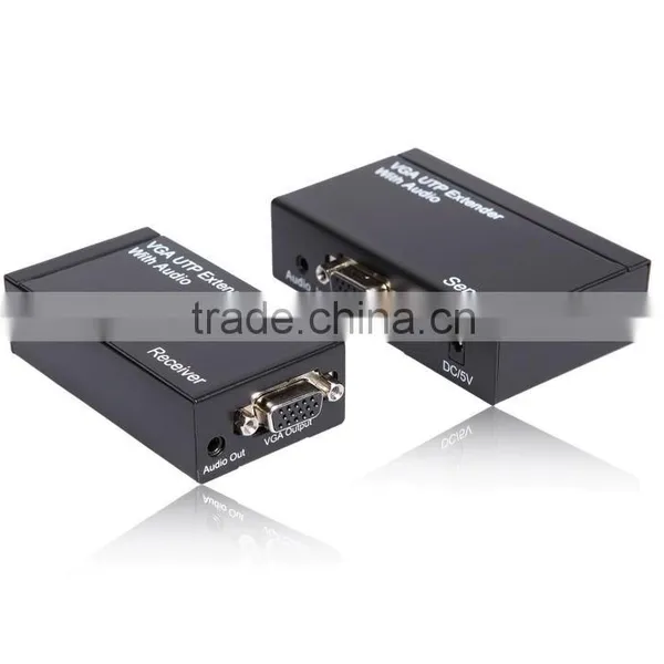 Sound Quality Metal Case VGA Splitter Extender Over UTP Cable up to 300m Support 3D, 1080P photo-2