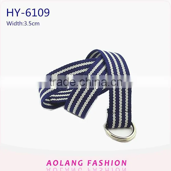 Double D-Ring Buckle Canvas Belt/Webbing Belt/Fabric Belt