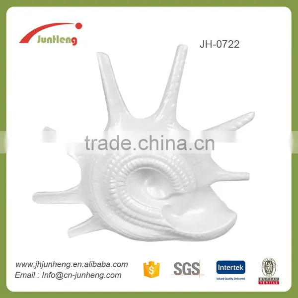 Home & Garden Glazed Ocean Ceramic White Starfish Decoration for Garden