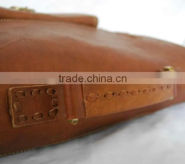 Genuine Leather Satchel Bags in Its Vintage Style for Office and Carrying Laptop 16 Inch photo-2
